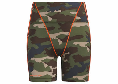 adidas Ivy Park Bike Shorts 9-Inch AOP Camo/Solar Orange