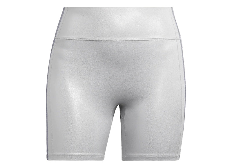 adidas Ivy Park Biker Shorts (Plus Size) Light Solid Grey/Silver Metallic