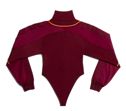 adidas Ivy Park Bodysuit Maroon/Amazon Red/Solar Orange