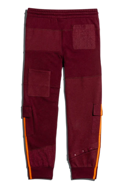 adidas Ivy Park Cargo Sweatpants Maroon/Solar Orange
