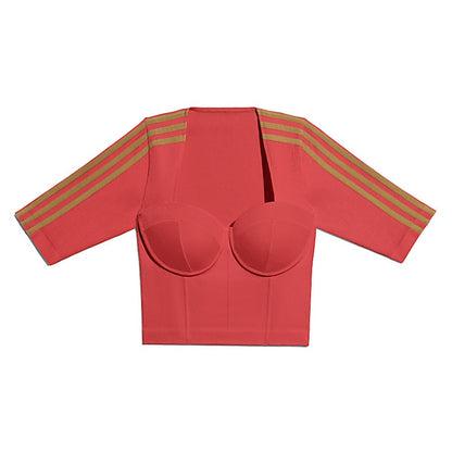 adidas Ivy Park Circular Knit Crop Top Real Coral