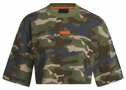 adidas Ivy Park Crop Tee Camo Print