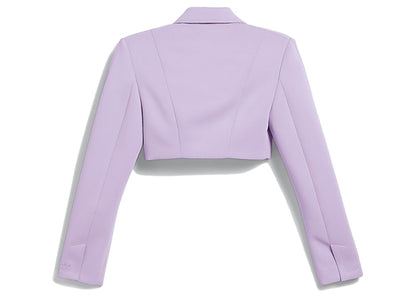 adidas Ivy Park Cropped Suit Jacket (Plus Size) Purple Glow