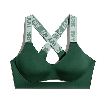 adidas Ivy Park Cutout Medium Support Bra Dark Green