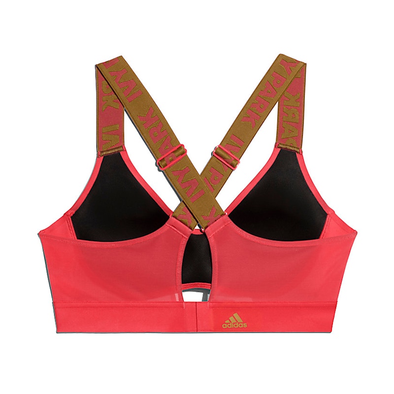 adidas Ivy Park Cutout Medium Support Bra (Plus Size) Real Coral
