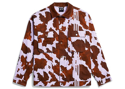 adidas Ivy Park Denim Cow-Print Jacket (All Gender) AOP Cow Hide/Purple Glow