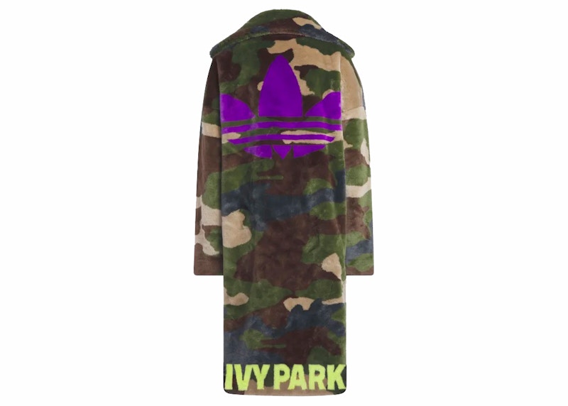 adidas Ivy Park Faux Fur Coat (All Gender) AOP Camo