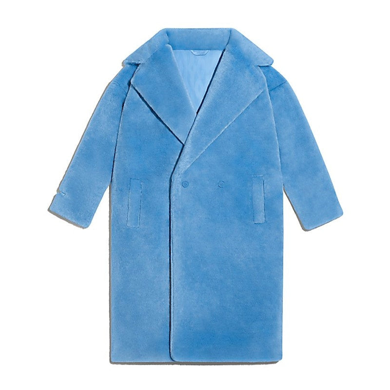 adidas Ivy Park Faux Fur Coat (All Gender) Light Blue