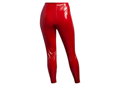 adidas Ivy Park Faux Latex Straight-Leg Pants (Plus Size) Red