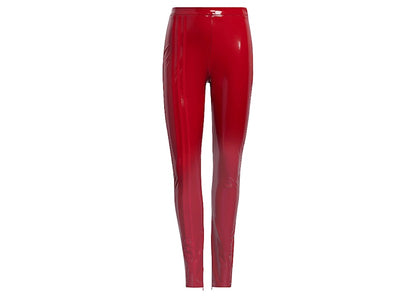 adidas Ivy Park Faux Latex Straight-Leg Pants Red