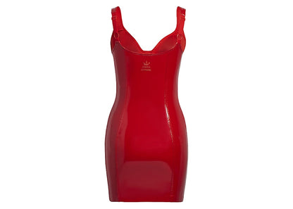 adidas Ivy Park Faux Latex Tank Dress Red