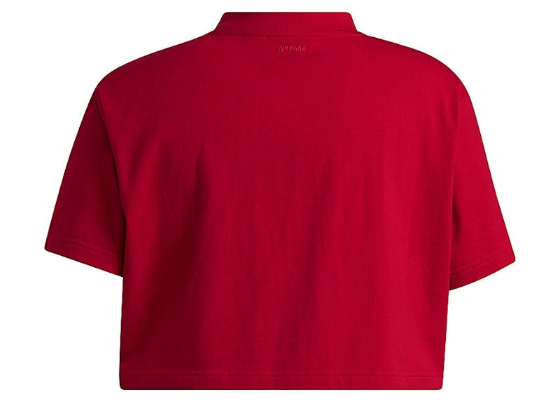 adidas Ivy Park Graphic Crop Tee Power Red