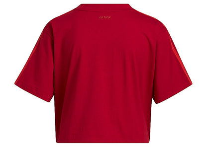 adidas Ivy Park Graphic Crop Tee Power Red