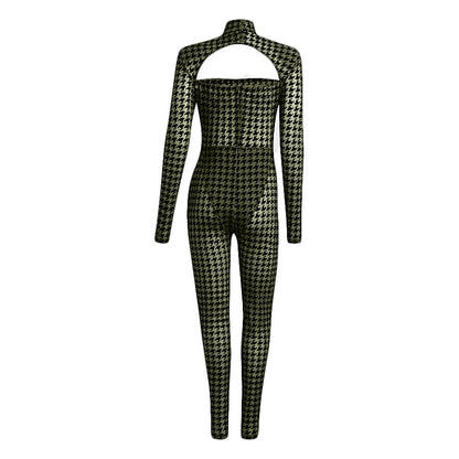 adidas Ivy Park Halls of Ivy Allover Print Catsuit Wild Pine/Black