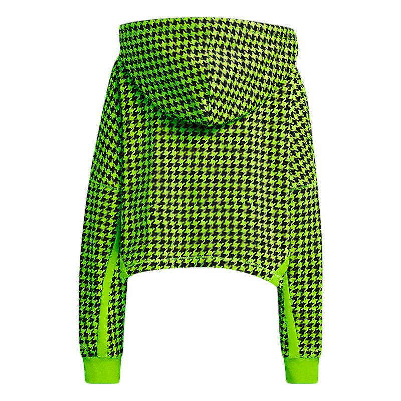 adidas Ivy Park Halls of Ivy Allover Print Cropped Hoodie Semi Solar Slime/Black