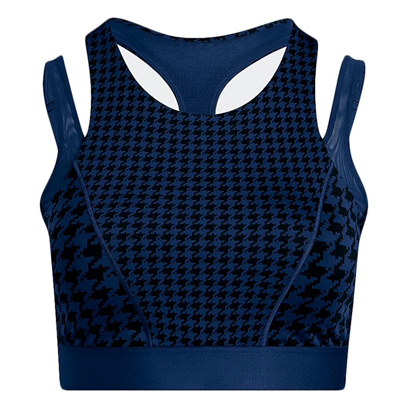 adidas Ivy Park Halls of Ivy Allover Print Halter Bra 2 (Plus Size) Dark Blue/Black