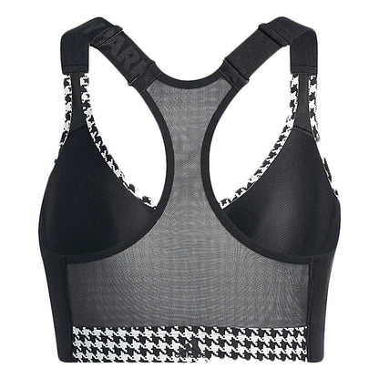 adidas Ivy Park Halls of Ivy Allover Print Zip Bra 2.0 Clear Grey/Black