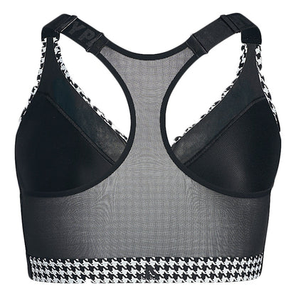 adidas Ivy Park Halls of Ivy Allover Print Zip Bra 2.0 (Plus Size) Clear Grey/Black