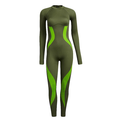 adidas Ivy Park Halls of Ivy Circular Knit Catsuit Semi Solar Slime/Wild PIne