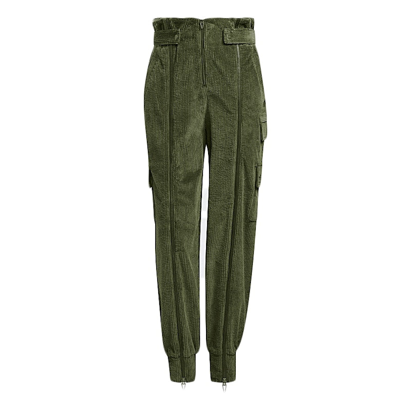 adidas Ivy Park Halls of Ivy Corduroy Zipper Pants (All Gender) Wild Pine