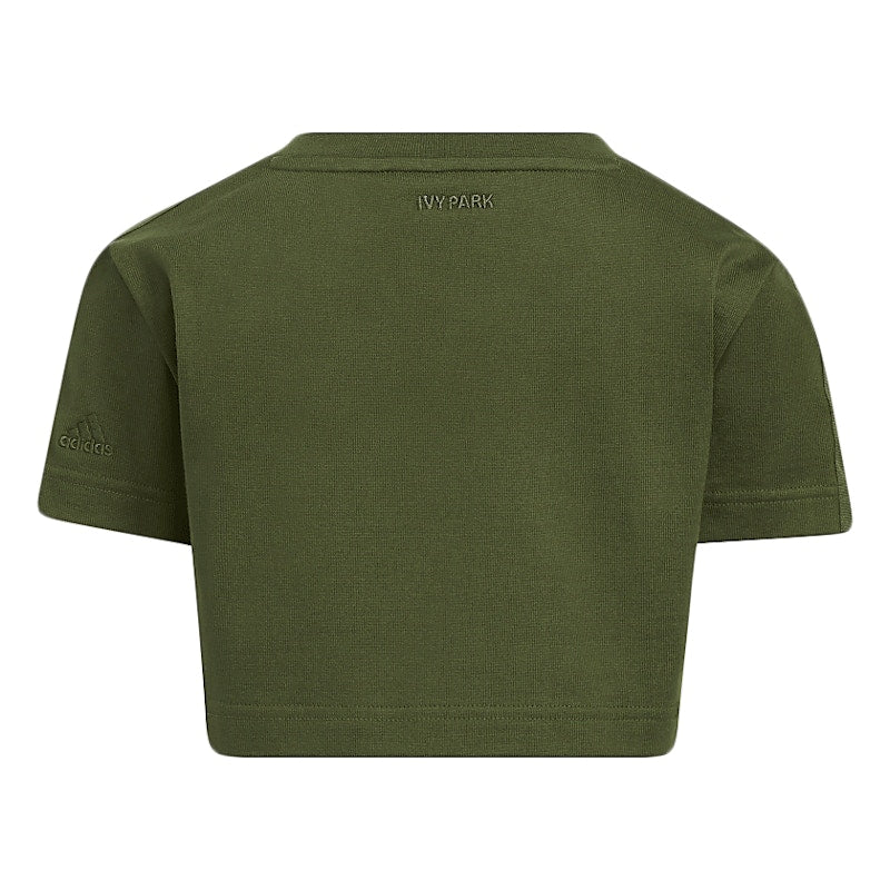 adidas Ivy Park Halls of Ivy Kids Crop Tee Wild Pine