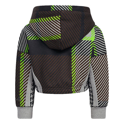 adidas Ivy Park Halls of Ivy Kids Hooded Shrug Medium Grey Heather/Black/Brown