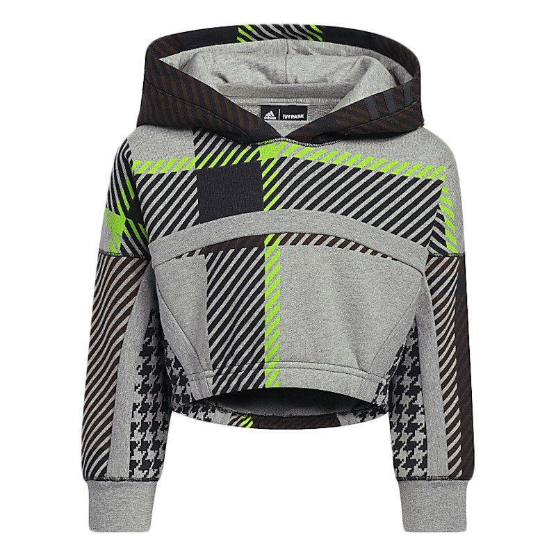 adidas Ivy Park Halls of Ivy Kids Hooded Shrug Medium Grey Heather/Black/Brown