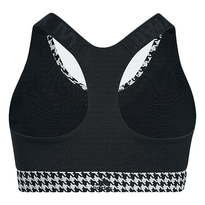 adidas Ivy Park Halls of Ivy Kids Houndstooth Sports Bra Clear Grey/Black