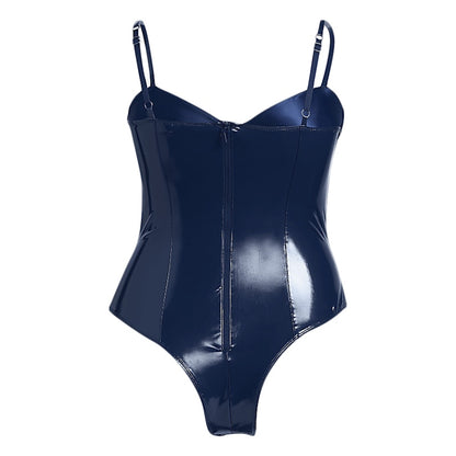 adidas Ivy Park Halls of Ivy Latex Bodysuit (Plus Size) Dark Blue
