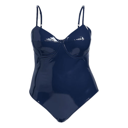 adidas Ivy Park Halls of Ivy Latex Bodysuit (Plus Size) Dark Blue