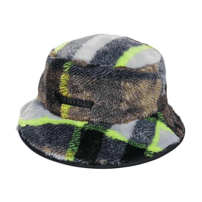 adidas Ivy Park Halls of Ivy Reversible Bucket Hat Wild Pine/Light Solid Grey/Black/Solar Green