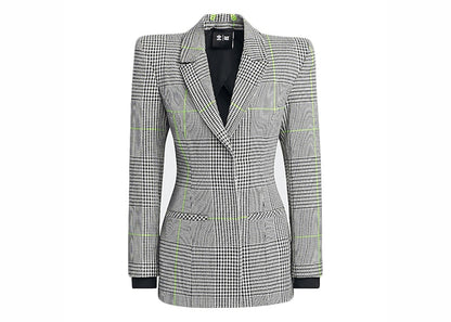 adidas Ivy Park Halls of Ivy Suit Jacket (Asia Sizing) White/Black/Semi Solar Slime