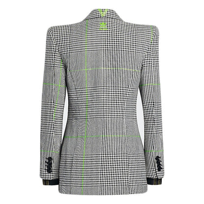 adidas Ivy Park Halls of Ivy Suit Jacket White/Black/Semi Solar Slime