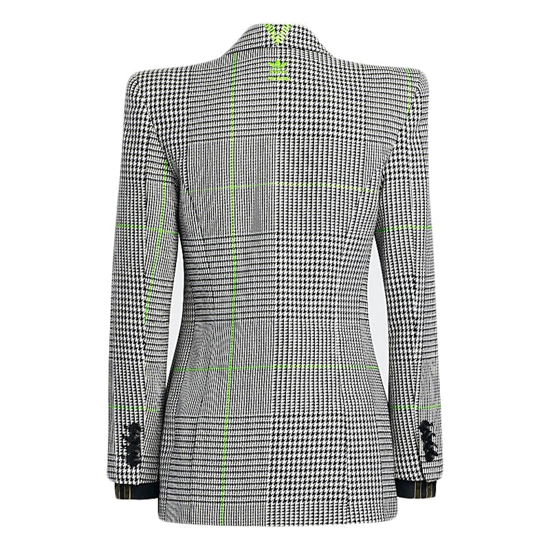 adidas Ivy Park Halls of Ivy Suit Jacket White/Black/Semi Solar Slime
