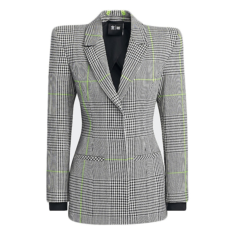 adidas Ivy Park Halls of Ivy Suit Jacket White/Black/Semi Solar Slime