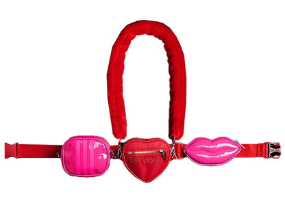 adidas Ivy Park Heart Belt Bag Red