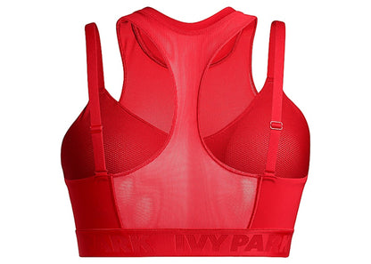 adidas Ivy Park High-Neck Sheer Bra (Plus Size) Red