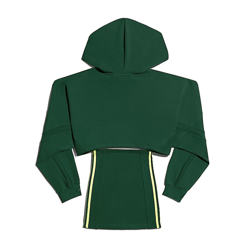 adidas Ivy Park Hooded Cutout Dress Dark Green