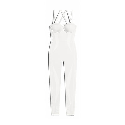 adidas Ivy Park Knit Catsuit Core White