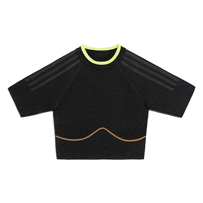adidas Ivy Park Knit Crop Top Black/Mesa