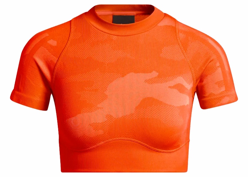 adidas Ivy Park Knit Crop Top Solar Orange