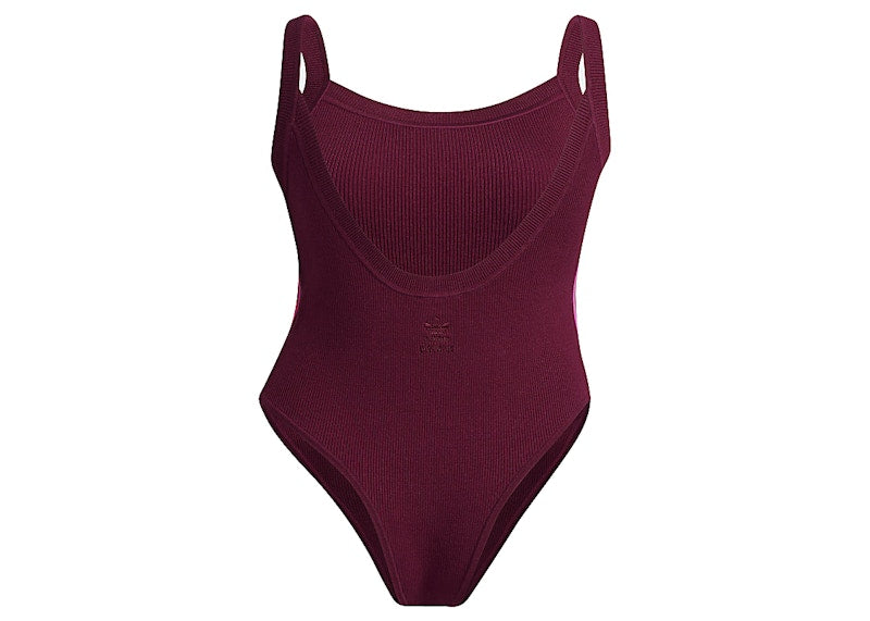 adidas Ivy Park Knit Tank Bodysuit (Plus Size) Cherry Wood