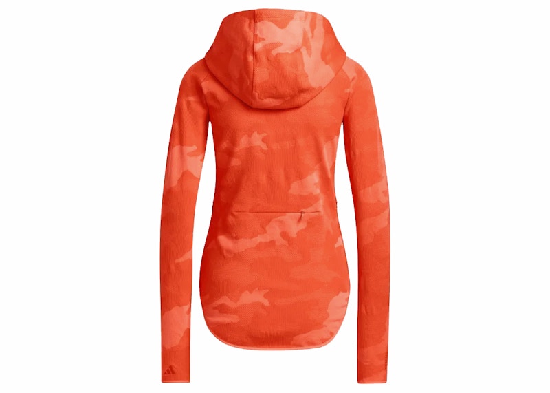 adidas Ivy Park Knit Zip-Up Hoodie Solar Orange