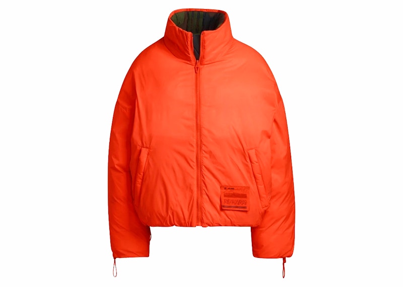 adidas Ivy Park Light Nylon Puffer Jacket (All Gender) Camo Print/Solar Orange