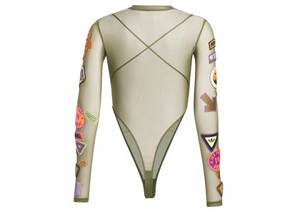adidas Ivy Park Light Power-Mesh Bodysuit Wild Pine