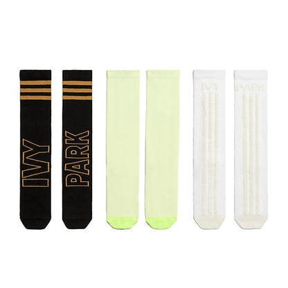 adidas Ivy Park Logo Socks 3-Pack Black/Mesa/White