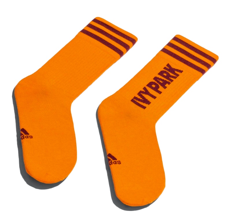adidas Ivy Park Logo Socks (3 Pair) Dash Grey/Solar Orange/Maroon