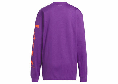 adidas Ivy Park Long Sleeve Graphic Tee (All Gender) Active Purple