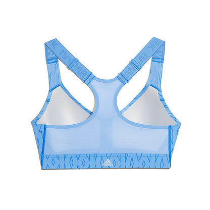 adidas Ivy Park Medium-Support Monogram Cutout Bra Light Blue