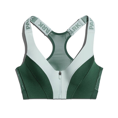 adidas Ivy Park Medium Support Zip Bra Green Tint/Dark Green